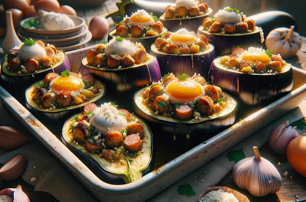 Aubergines Farcies à la Sarde